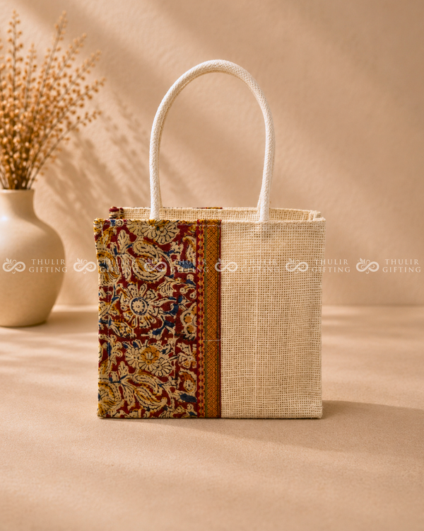 Kalamkari Jute Gift Bag