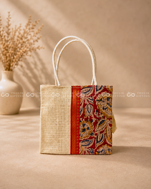 Kalamkari Jute Gift Bag