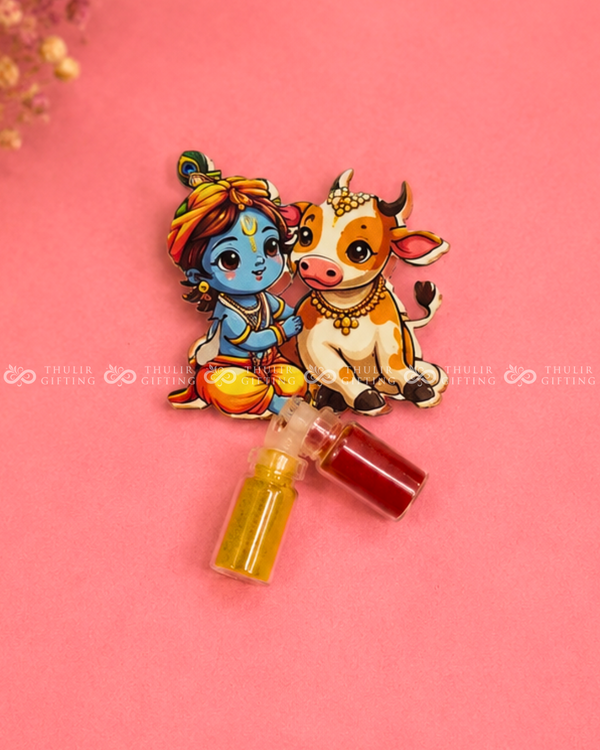 Krishna Cow Manjal Kumkum
