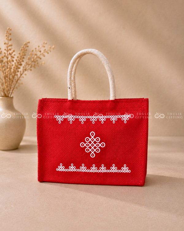 Kolam Jute Gift Bag