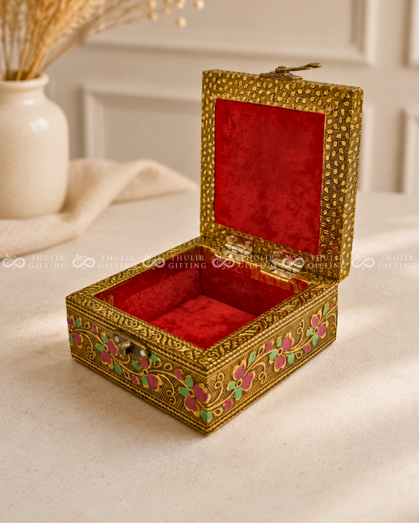 Meenakari Jewel Box - 4x4 Inches