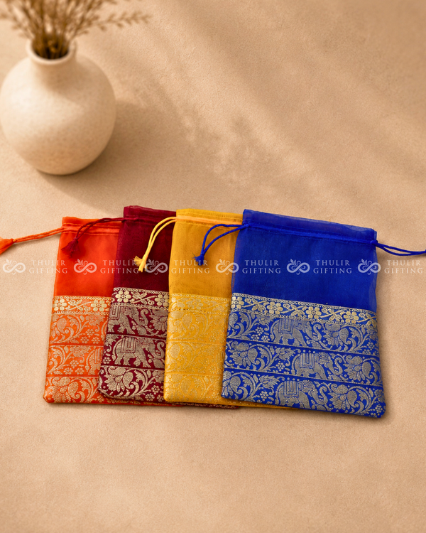 Organza Potli Bag - 7x5 Inches (Assorted )