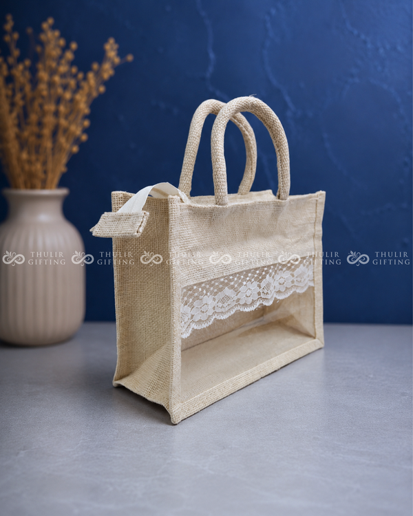Transparent Jute Gift Bag