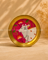 Pichwai Brass Plate – 6 Inch (Assorted )
