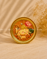Pichwai Brass Plate – 6 Inch (Assorted )