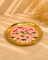 Pichwai Brass Plate – 8 Inch (Assorted)