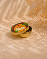 Pichwai Brass Kumkum Box (Assorted)