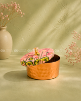 Copper Finish Box with Printed Lid - 4 Inch (Assorted)