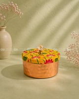 Copper Finish Box with Printed Lid - 4 Inch (Assorted)