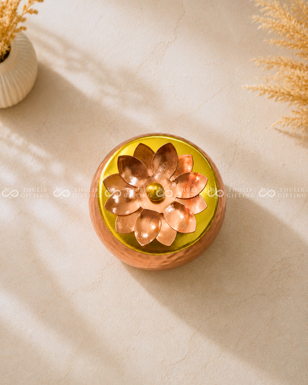 Copper Finish Jar - 4 Inch