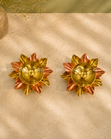 Copper Lotus Diya - 3 Inch