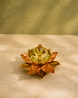 Copper Lotus Diya - 3 Inch