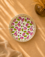 German Silver Floral Tray - 8 Inch (Assorted)