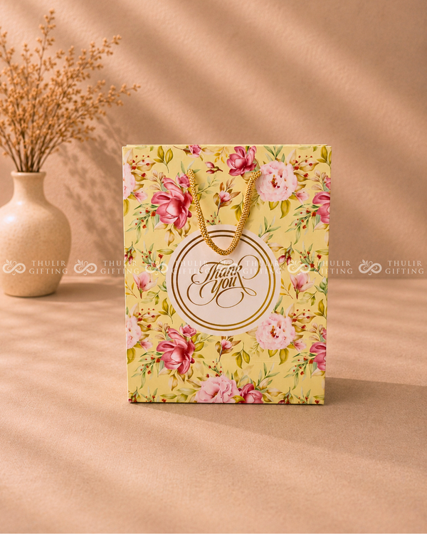 Floral Paper Gift Bag - 7x9 Inches (Assorted)