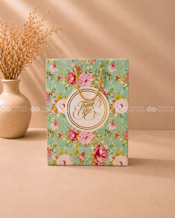 Floral Paper Gift Bag - 8x10 Inches (Assorted)