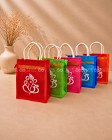 Ganesha & Kolam Jute Bag – Assorted