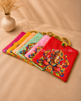 Ganesha Printed Potli Bag with Handle (Assorted )