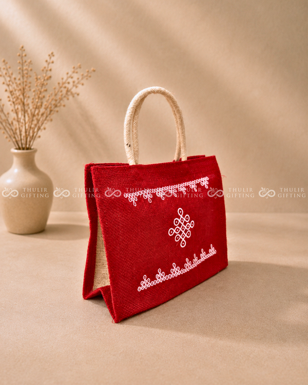 Kolam Jute Gift Bag