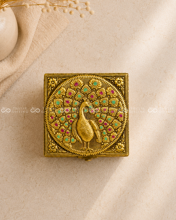 Meenakari Jewel Box - 4x4 Inches
