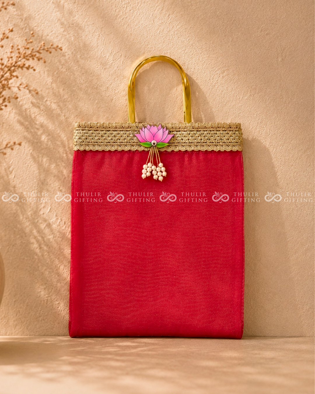 Organza Gift Bag with Handle - 10x8 Inches (Assorted)