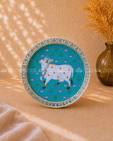 German Silver Pichwai Tray - 8 Inch (Assorted)