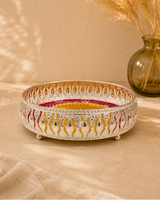 German Silver Pichwai Tray - 8 Inch (Assorted)