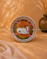 German Silver Pichwai Tray - 6 Inch (Assorted)