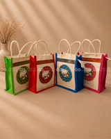 Pichwai Printed Jute Gift Bag