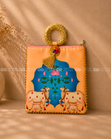 Pichwai Printed Potli Bag with Handle (Assorted)