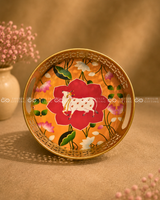 Pichwai Metal Tray- 8 Inch (Assorted)