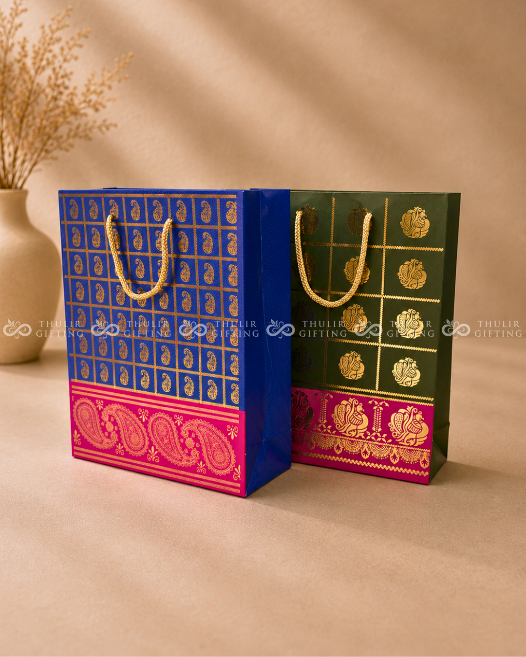 Premium Paper Gift Bag – 10 × 8 Inches(Assorted)