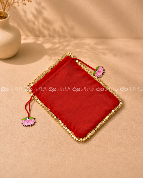 Premium Satin Potli Bag - 9x7 Inches (Assorted)