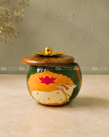 Pichwai Wooden Lid Jar (Assorted)