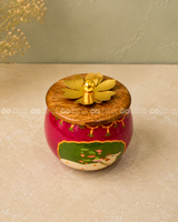Pichwai Wooden Lid Jar (Assorted)